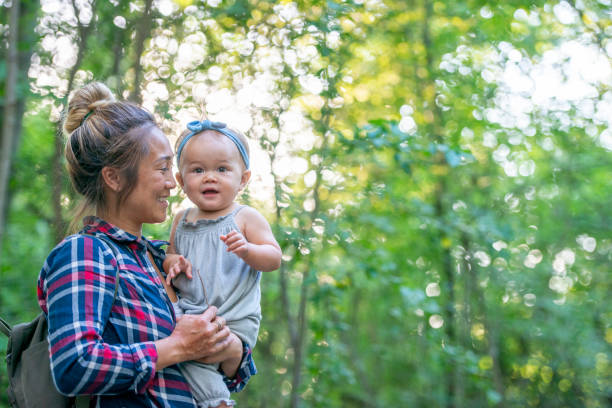 istock Family spending time together on a hike 1257304349