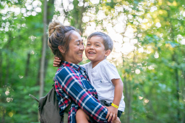 istock Family spending time together on a hike 1257304350