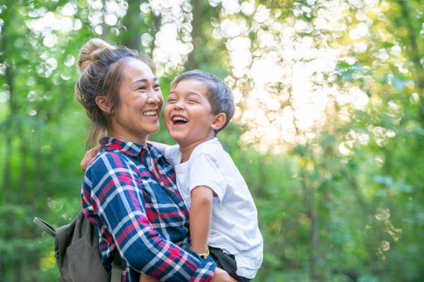 istock Family spending time together on a hike 1257304352