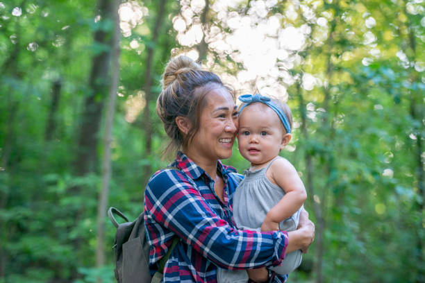 istock Family spending time together on a hike 1257304355
