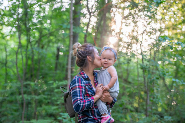 istock Family spending time together on a hike 1257304356