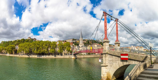 istock Footbridge in Lyon, France 1257305609