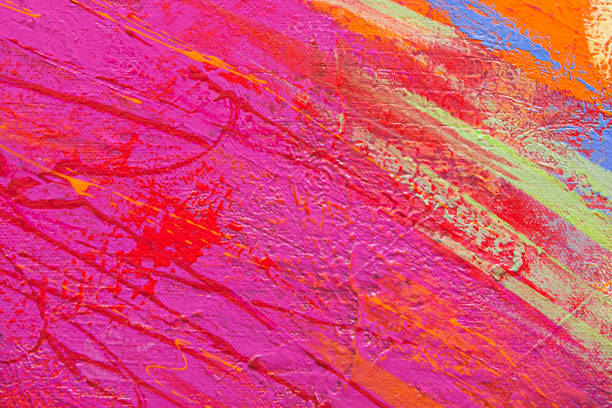 istock Fine Art Abstract Painting Background with Brush Strokes 1257309734