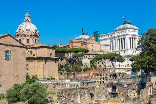 istock Ancient ruins of Forum in Rome 1257318724