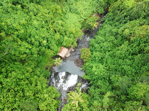 Kepirohi waterfall in Pohnpei, Micronesia