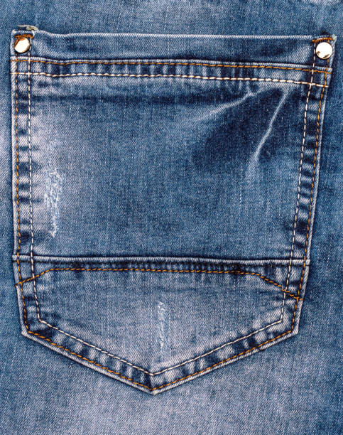 istock Back pocket of jeans. Close up. 1257327586