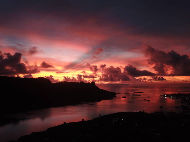 istock Kolonia town aerial view in Pohnpei, Micronesia 1257329736