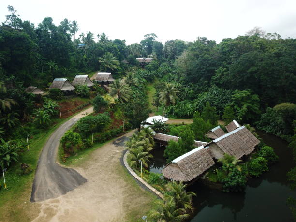 istock Kolonia town aerial view in Pohnpei, Micronesia 1257329767