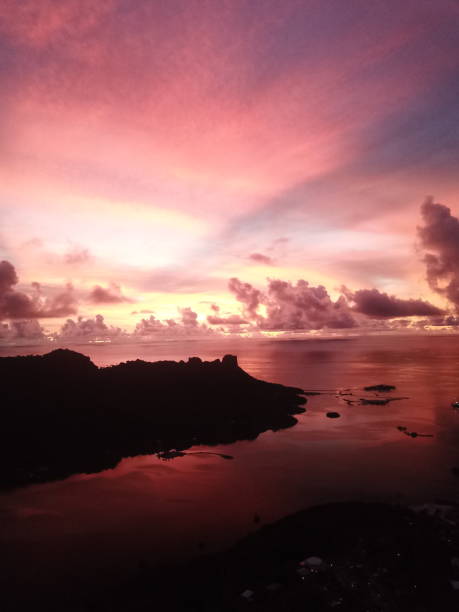 istock Kolonia town aerial view in Pohnpei, Micronesia 1257330873
