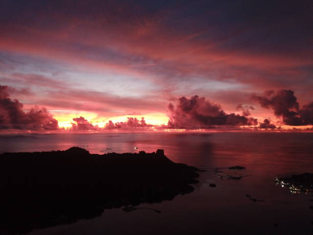 istock Kolonia town aerial view in Pohnpei, Micronesia 1257330883