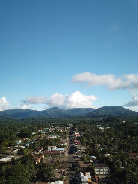 istock Kolonia town aerial view in Pohnpei, Micronesia 1257330902