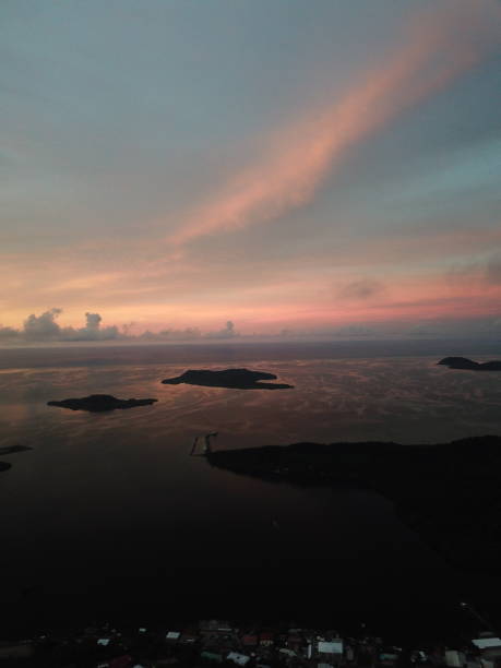 istock Kolonia town aerial view in Pohnpei, Micronesia 1257330950