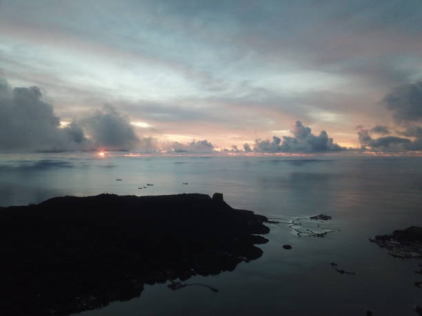 istock Kolonia town aerial view in Pohnpei, Micronesia 1257330958