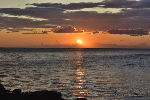 Sunrise over the coast of Alushta