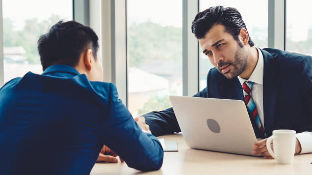 istock Job seeker in job interview meeting with manager 1257334537