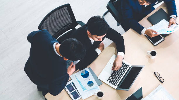 istock Business people group meeting shot from top view 1257338194