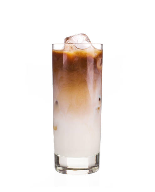 istock Glass of cold coffee with milk. 1257341562