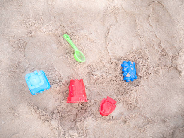 istock Toys for summer holiday backgrounds. 1257345961