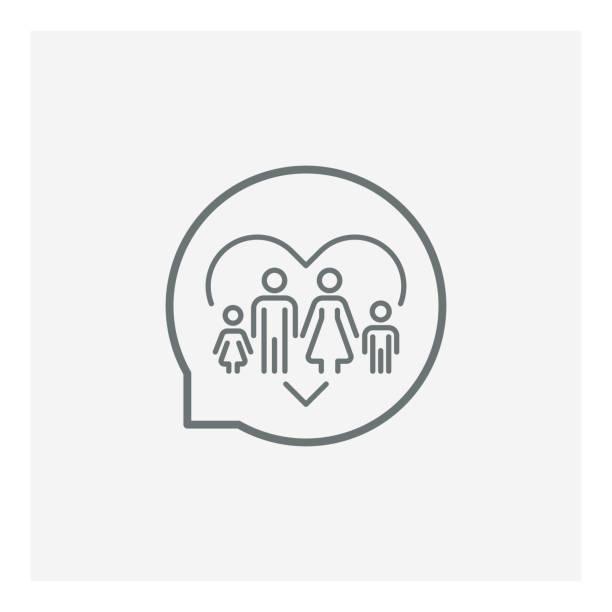 istock Stay Home Concept,home love heart icon 1257348335