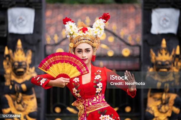 Balinese Girl Performing Traditional Dress In Bali Stock Photo - Download Image Now - Bali, Indonesia, Dancing