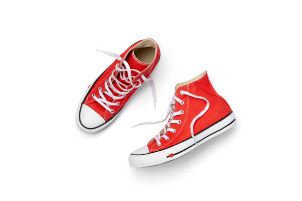 istock Template with summer footwear over white background. 1257358300