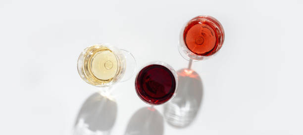 istock Assorted wine in glass. Red, rose and white wine 1257360653