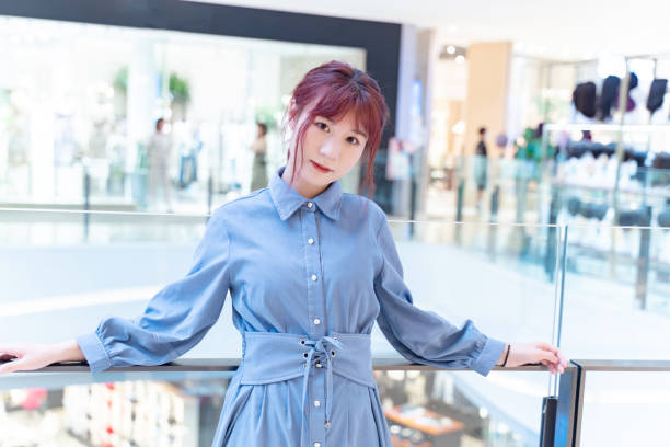 Woman shopping in mall