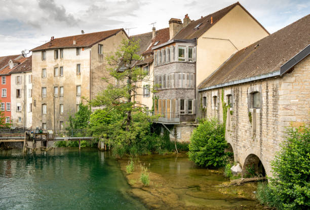 istock Arbois village view with the river 1257367514