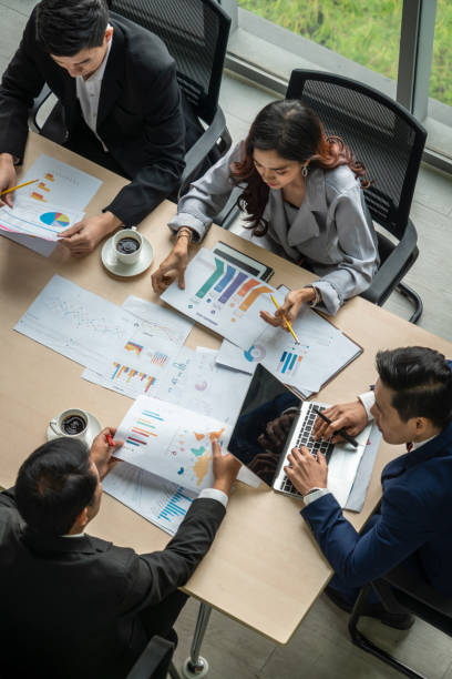 istock Business people group meeting shot from top view 1257373319