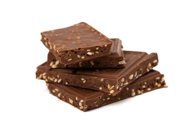 istock chocolate with sesame seeds isolated 1257380377