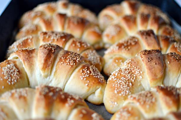 istock baked rolls with sesame seeds 1257380552