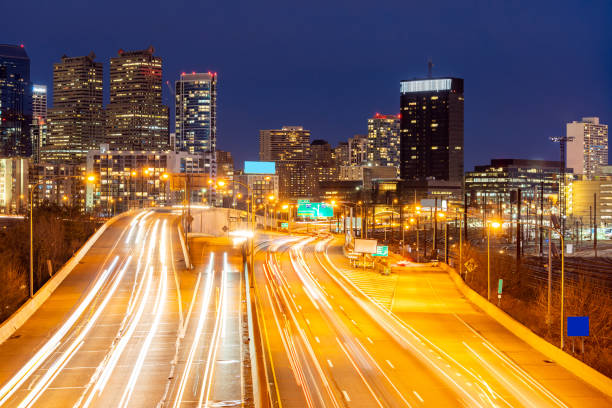 istock Philadelphia sunset night 1257390715