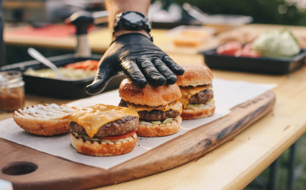 istock Baking Homemade Hamburgers 1257390831