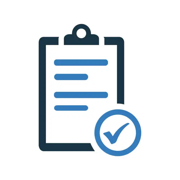 Vector illustration of Agreement or directory submission icon design