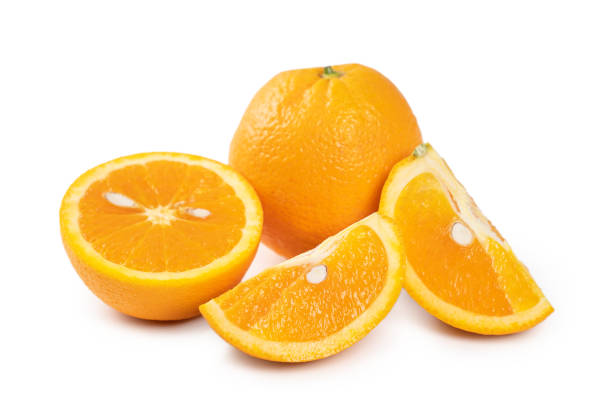 istock Beautiful common orange isolated on white background. 1257399880