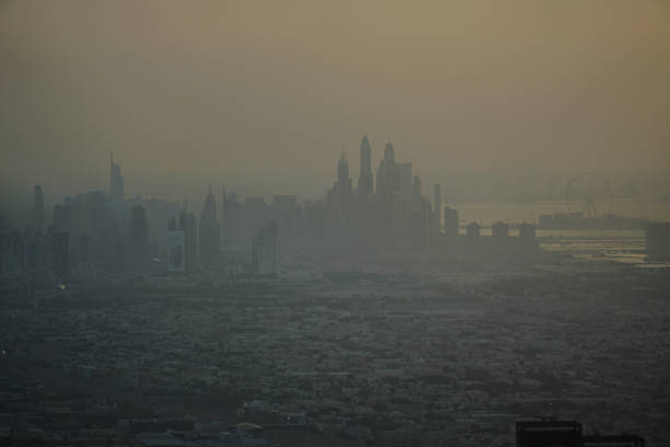 istock Dubai skyline as seen from Burj Khalifa Observation Deck 1257408410