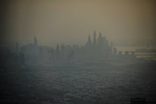 istock Dubai skyline as seen from Burj Khalifa Observation Deck 1257408570