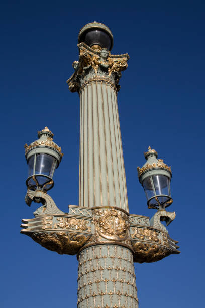 istock Lamppost Place de la Concorde Square, Paris 1257408781