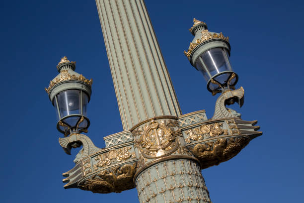 istock Lamppost in Place de la Concorde Square, Paris 1257410432