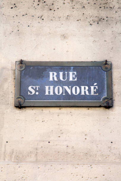 istock St Honore Street Sign; Paris 1257412177