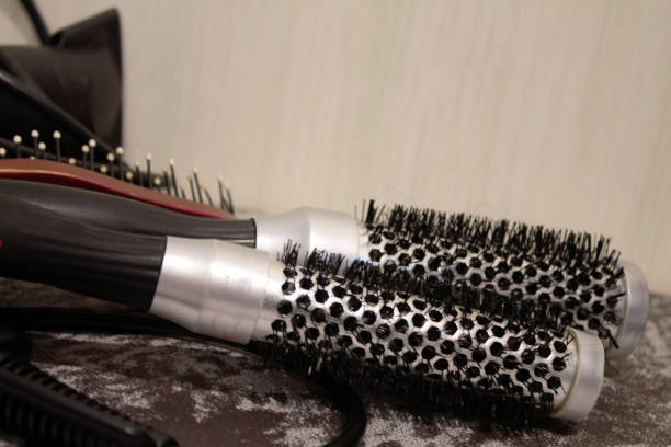 istock hairdresser tools. combs and hairdryer. 1257417340