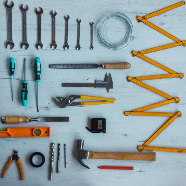 istock Tools of the trade as a carpenter and as a carpenter 1257418826