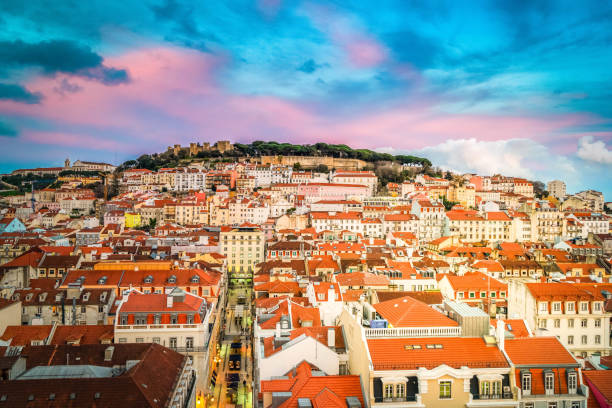 istock Saint George's Castle , Lisbon, Portugal 1257419929