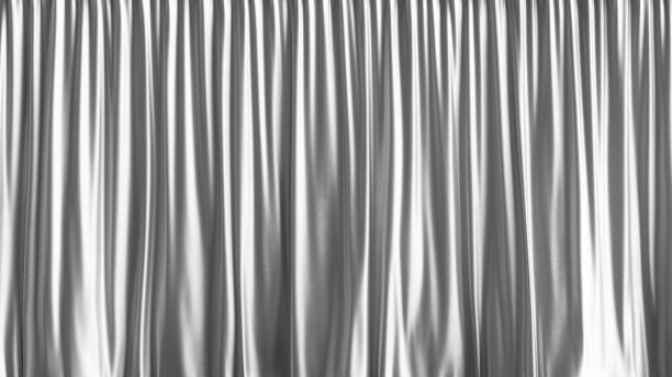 istock Silver satin curtain abstract background 1257420661