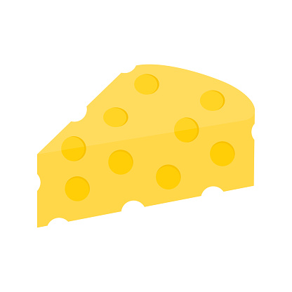 Cheese Cartoon Isolated On White Background Stock Illustration - Download  Image Now - Cheese, Clip Art, Yellow - iStock