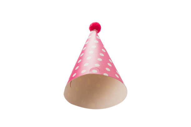 istock Colorful birthday cap isolated on white 1257425823