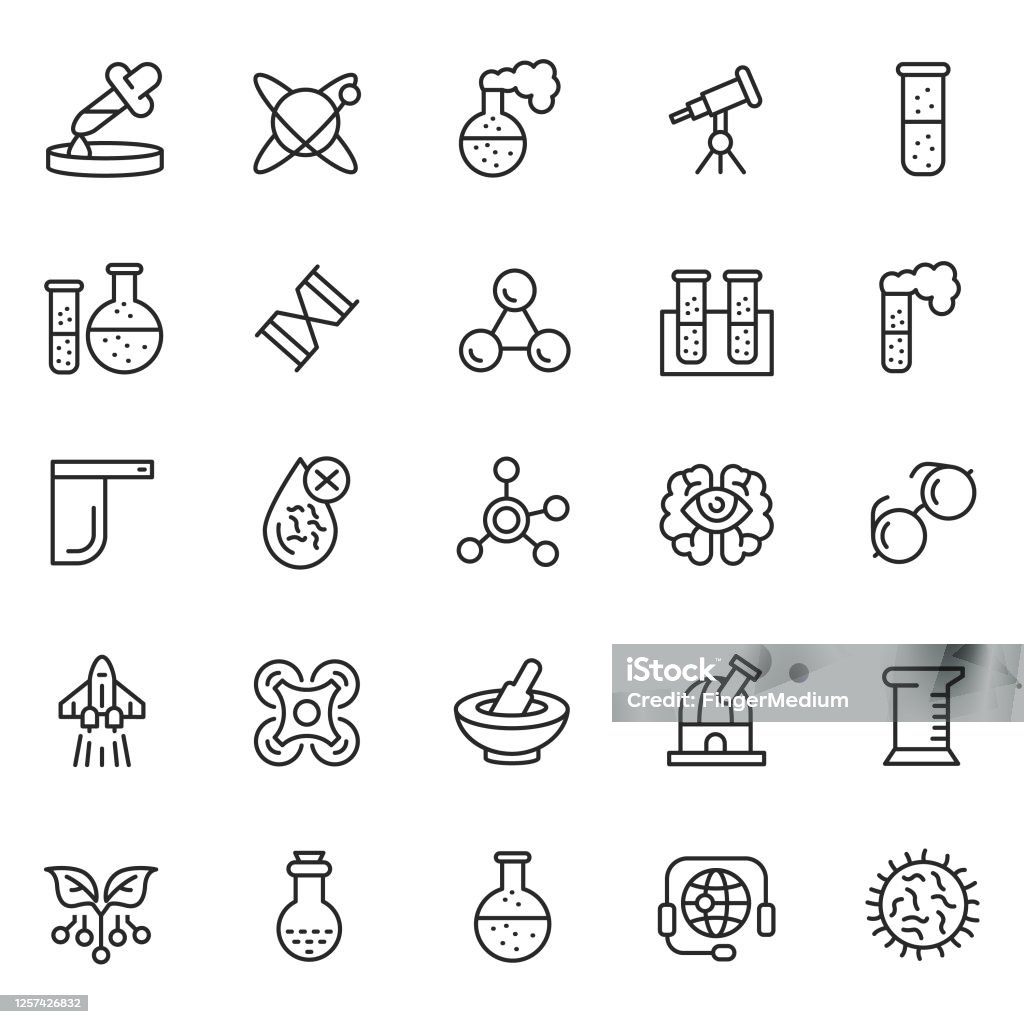 Science Vector Set Science Vector Set Stock Illustration - Download Image Now - Botany ...
