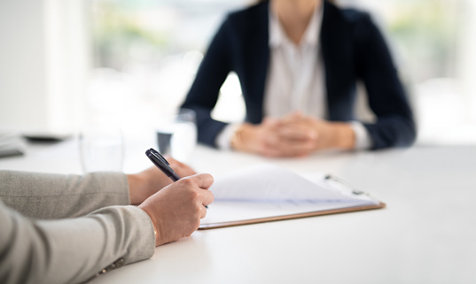 Shot of two businesswomen having a meeting in a modern office