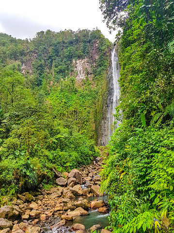Carbet waterfalls in Guadeloupe.