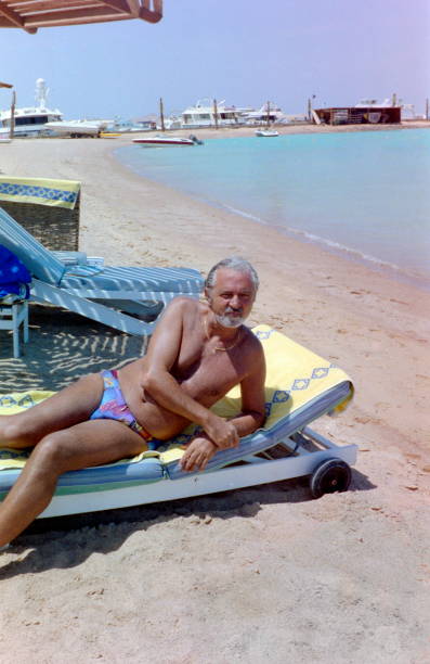 istock The nineties. Absolute relaxation at an empty beach. Red Sea, Egypt. 1257438420